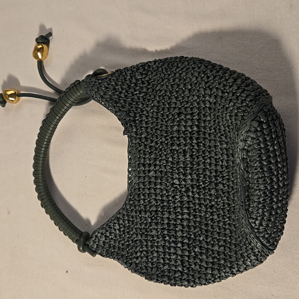 NWT Madewell The Camren Mini Bag Woven Green - Picture 3 of 4